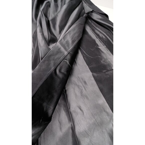 Jessica McClintock Maxi Skirt Gothic Steampunk Sz 12 Vintage Black Layers Bustle - Picture 12 of 15